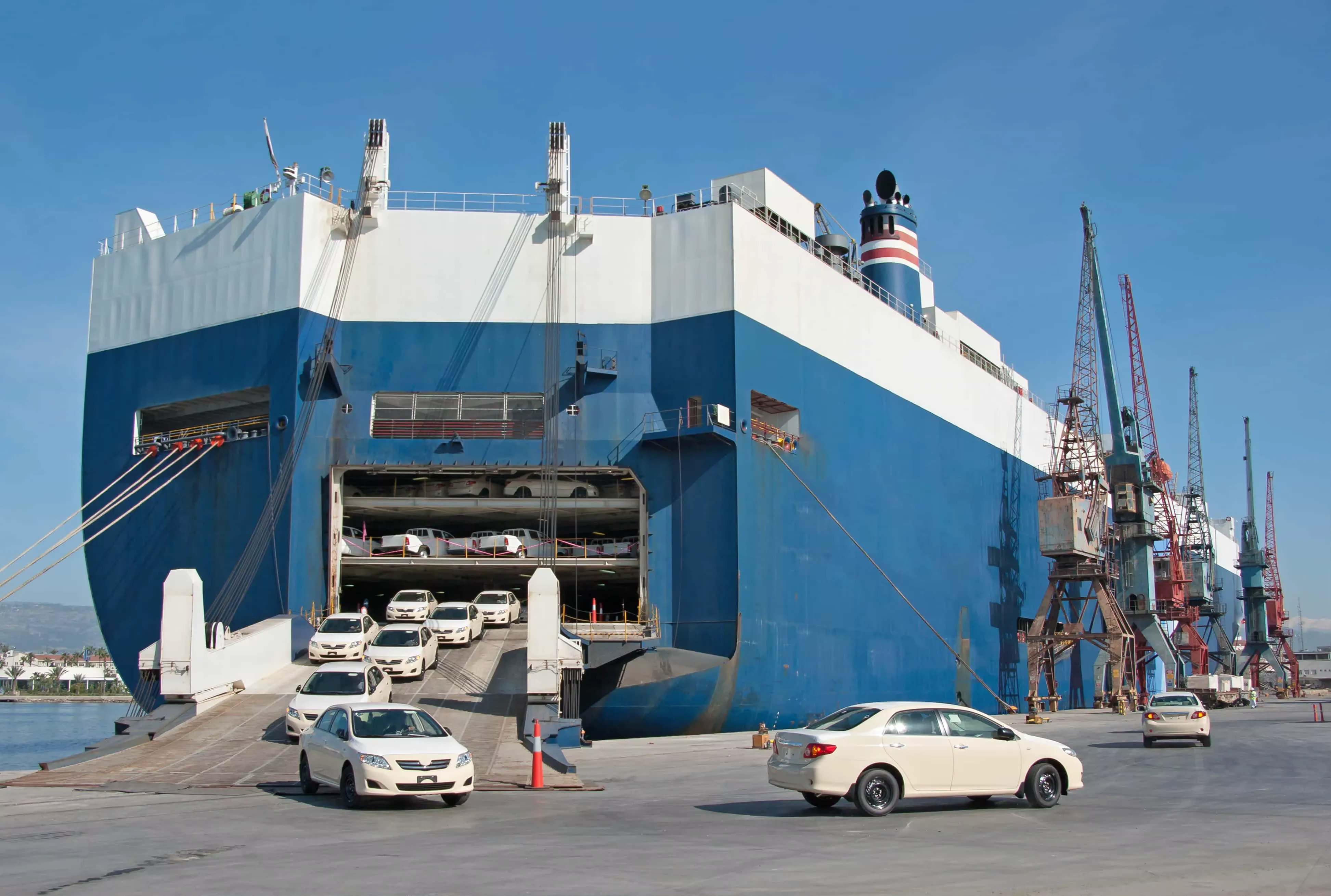 Vehicle at port